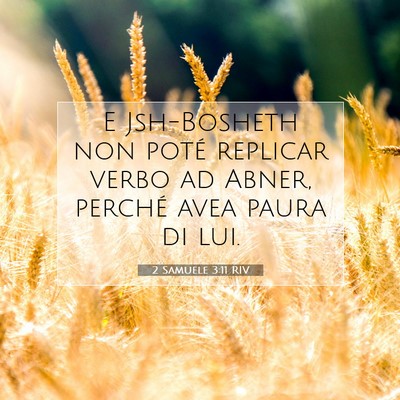2 Samuele 3:11 RIV Immagine del Versetto della Bibbia