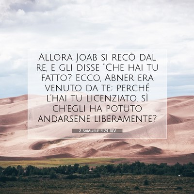 2 Samuele 3:24 RIV Immagine del Versetto della Bibbia