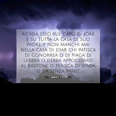2 Samuele 3:29 RIV Immagine del Versetto della Bibbia