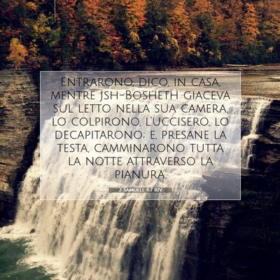 2 Samuele 4:7 RIV Immagine del Versetto della Bibbia