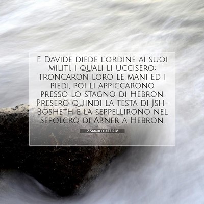 2 Samuele 4:12 RIV Immagine del Versetto della Bibbia