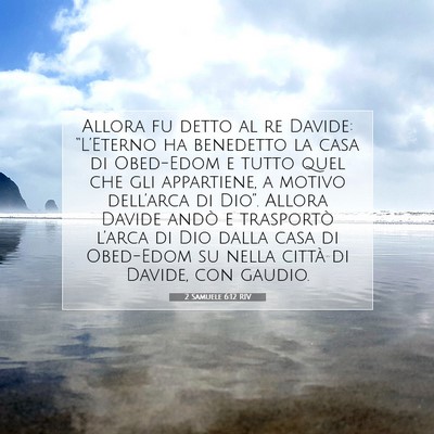 2 Samuele 6:12 RIV Immagine del Versetto della Bibbia