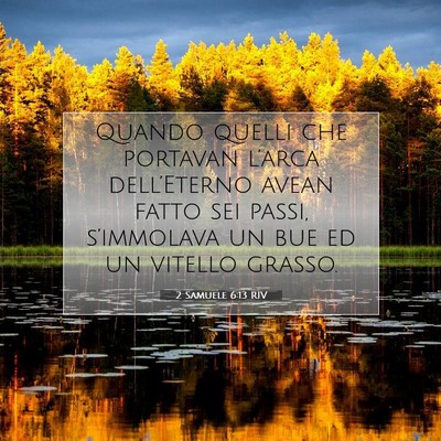 2 Samuele 6:13 RIV Immagine del Versetto della Bibbia