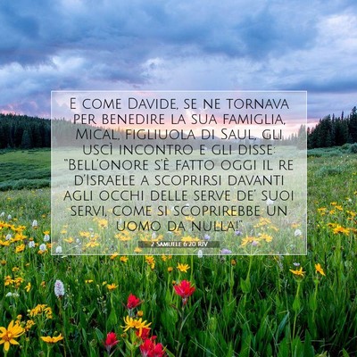 2 Samuele 6:20 RIV Immagine del Versetto della Bibbia