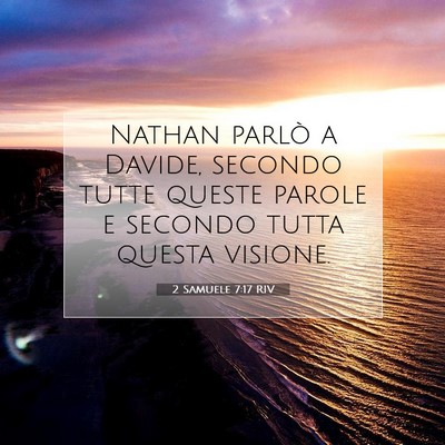 2 Samuele 7:17 RIV Immagine del Versetto della Bibbia