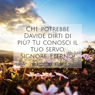 2 Samuele 7:20 RIV Immagine del Versetto della Bibbia