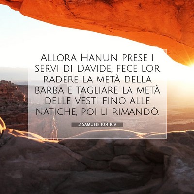 2 Samuele 10:4 RIV Immagine del Versetto della Bibbia