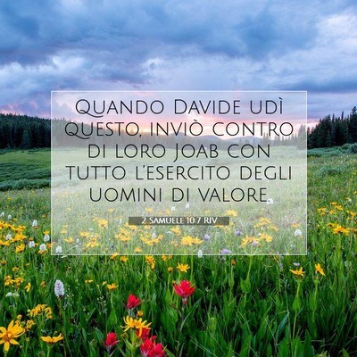 2 Samuele 10:7 RIV Immagine del Versetto della Bibbia