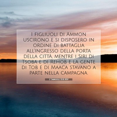 2 Samuele 10:8 RIV Immagine del Versetto della Bibbia