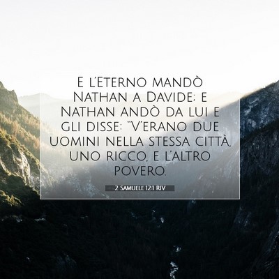 2 Samuele 12:1 RIV Immagine del Versetto della Bibbia