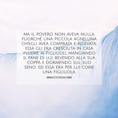 2 Samuele 12:3 RIV Immagine del Versetto della Bibbia