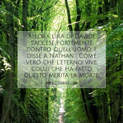 2 Samuele 12:5 RIV Immagine del Versetto della Bibbia