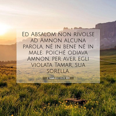 2 Samuele 13:22 RIV Immagine del Versetto della Bibbia