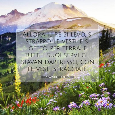 2 Samuele 13:31 RIV Immagine del Versetto della Bibbia