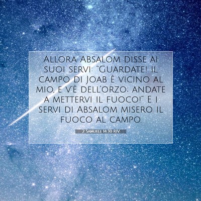 2 Samuele 14:30 RIV Immagine del Versetto della Bibbia