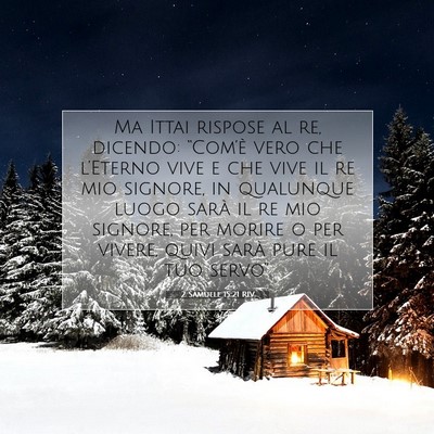 2 Samuele 15:21 RIV Immagine del Versetto della Bibbia