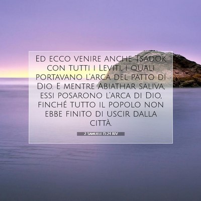 2 Samuele 15:24 RIV Immagine del Versetto della Bibbia