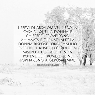 2 Samuele 17:20 RIV Immagine del Versetto della Bibbia