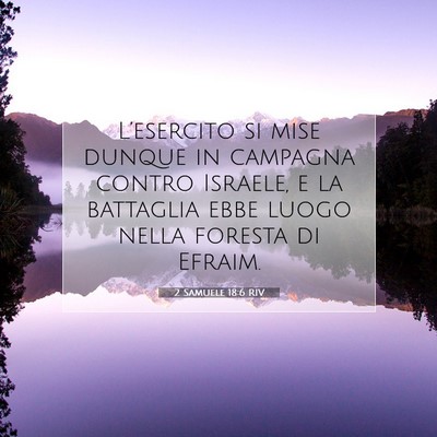 2 Samuele 18:6 RIV Immagine del Versetto della Bibbia