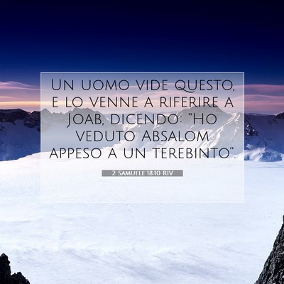 2 Samuele 18:10 RIV Immagine del Versetto della Bibbia