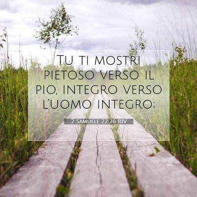 2 Samuele 22:26 RIV Immagine del Versetto della Bibbia