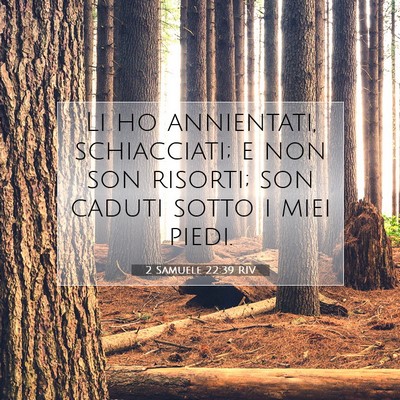 2 Samuele 22:39 RIV Immagine del Versetto della Bibbia