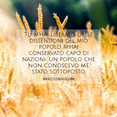2 Samuele 22:44 RIV Immagine del Versetto della Bibbia