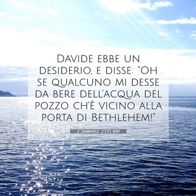 2 Samuele 23:15 RIV Immagine del Versetto della Bibbia