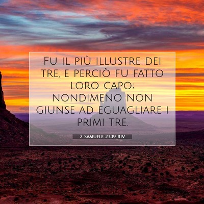 2 Samuele 23:19 RIV Immagine del Versetto della Bibbia