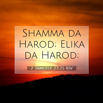 2 Samuele 23:25 RIV Immagine del Versetto della Bibbia