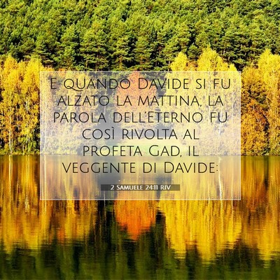 2 Samuele 24:11 RIV Immagine del Versetto della Bibbia