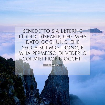 1 Re 1:48 Versetto della Bibbia Spiegato