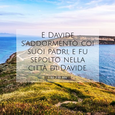 1 Re 2:10 Versetto della Bibbia Spiegato