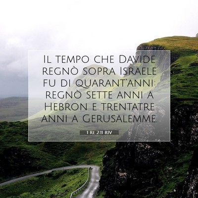 1 Re 2:11 Versetto della Bibbia Spiegato