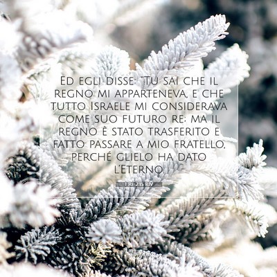 1 Re 2:15 Versetto della Bibbia Spiegato
