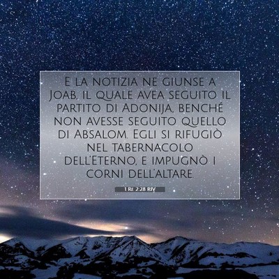 1 Re 2:28 RIV Immagine del Versetto della Bibbia