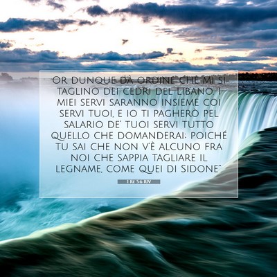 1 Re 5:6 Versetto della Bibbia Spiegato