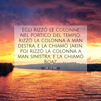 1 Re 7:21 Versetto della Bibbia Spiegato