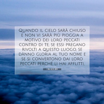 1 Re 8:35 Versetto della Bibbia Spiegato