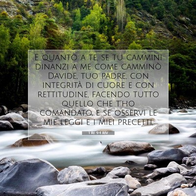 1 Re 9:4 Versetto della Bibbia Spiegato