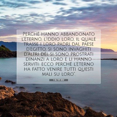 1 Re 9:9 Versetto della Bibbia Spiegato