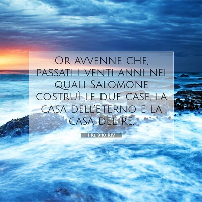 1 Re 9:10 Versetto della Bibbia Spiegato