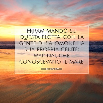 1 Re 9:27 Versetto della Bibbia Spiegato