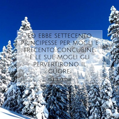 1 Re 11:3 Versetto della Bibbia Spiegato