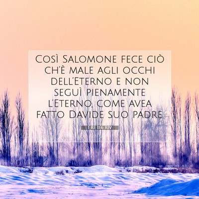 1 Re 11:6 Versetto della Bibbia Spiegato
