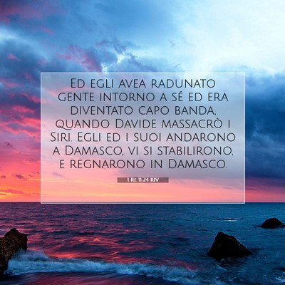 1 Re 11:24 Versetto della Bibbia Spiegato