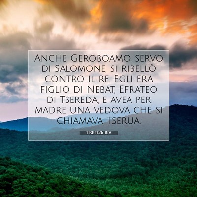 1 Re 11:26 Versetto della Bibbia Spiegato
