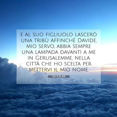 1 Re 11:36 Versetto della Bibbia Spiegato