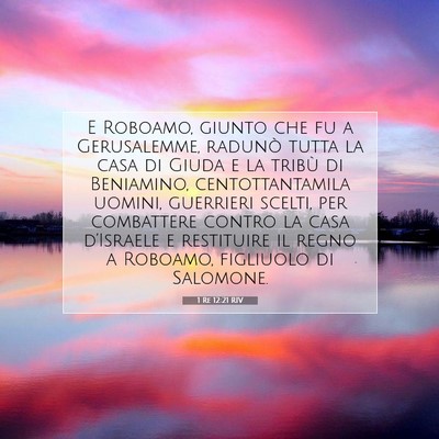 1 Re 12:21 RIV Immagine del Versetto della Bibbia