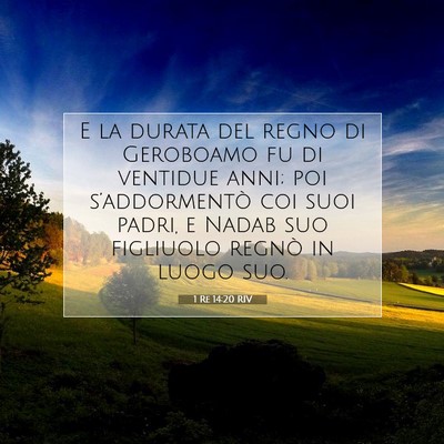 1 Re 14:20 Versetto della Bibbia Spiegato